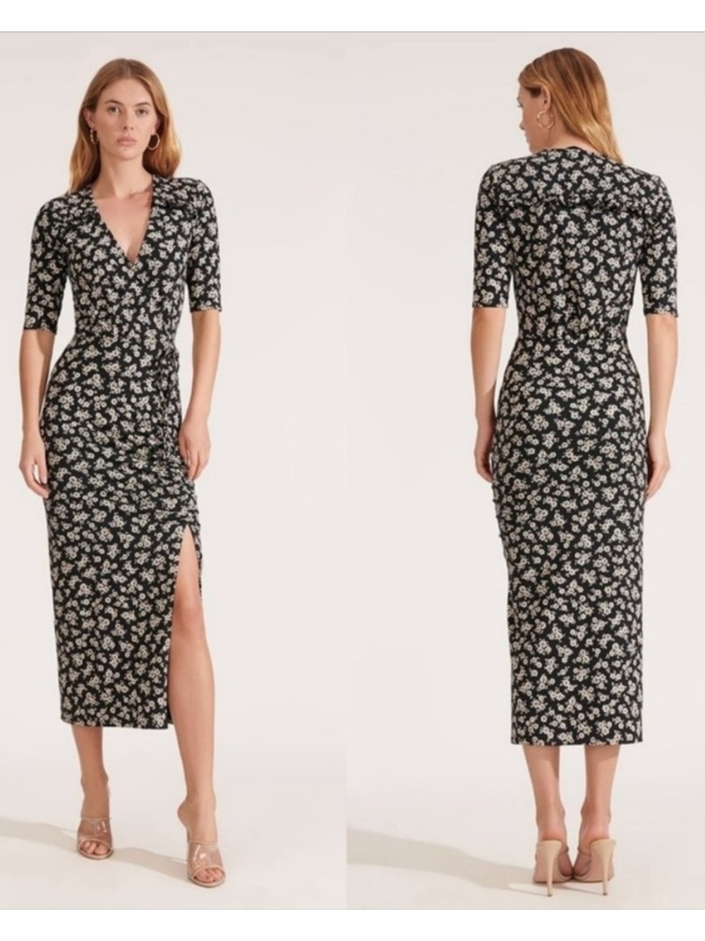 Veronica Beard Mariposa dress In Black and White Floral Size Small - Picture 1 of 16
